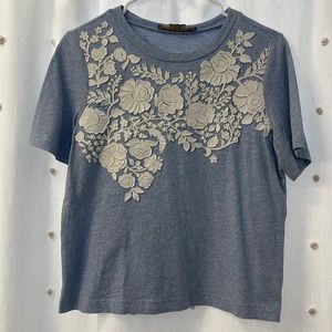 Anthropologie detailed tee